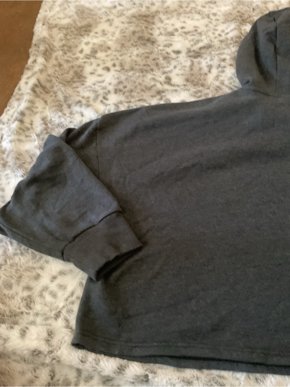 Women’s Under Armour Black Cropped Hooded Pullover with Logo Tape size Xl - Picture 5 of 8
